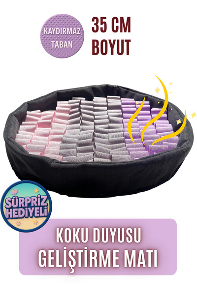 pawdaz Bulyut (35 CM) - Köpek Koku Eğitim Matı, Bulma, Koklama ve Yavaş Yeme Oyuncağı, Kaymaz Taban