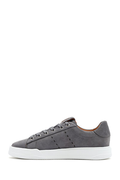 Derimod Erkek Gri Bağcıklı Süet Deri Sneaker 25SFD707510