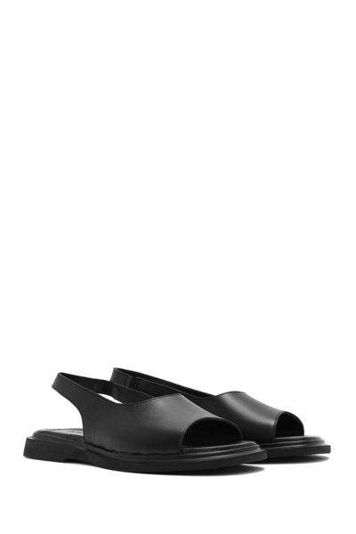 Derimod Women's Black Genuine Leather Sandals 25Sfd363218