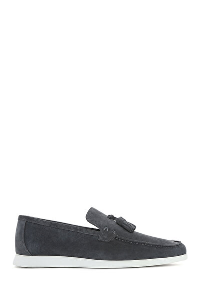Derimod Loafer casual din piele de căprioară gri pentru bărbați 25SFD750310