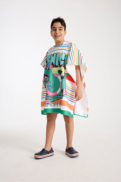 MoveBeach Πετσέτα θαλάσσης και πόντσο με σχέδια για παιδιά