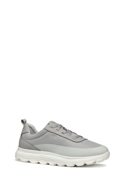 Geox Erkek Gri U Spherica A - Mesh + Nbk Synt Bağcıklı Kumaş Sneaker U46BYA014EKC1010
