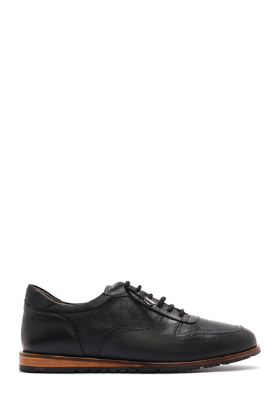Derimod Men's Black Lace-Up Leather Casual Shoes 25Sfd 603514