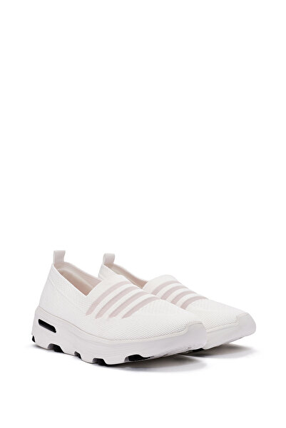 Derimod Γυναικείο λευκό υφασμάτινο casual sneaker Zero 25SFE49526F