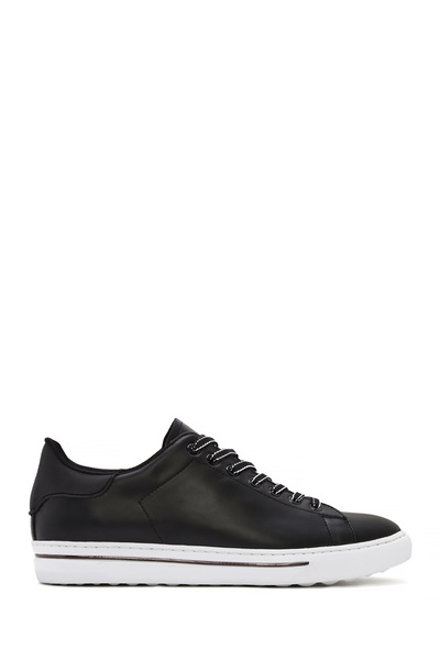 Derimod Men's Black Lace-Up Leather Sneaker 25Sfd 650618