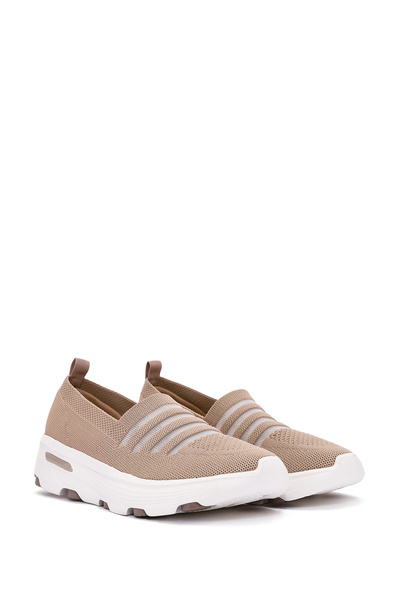 Derimod Zero Kadın Bej Kumaş Casual Sneaker 25SFE49526F