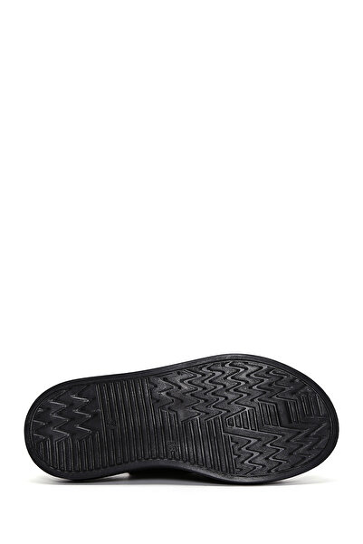 Derimod Women's Black Double Buckle Genuine Leather Comfort Sandals 25Sfd300018