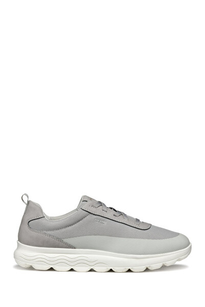 Geox Erkek Gri U Spherica A - Mesh + Nbk Synt Bağcıklı Kumaş Sneaker U46BYA014EKC1010