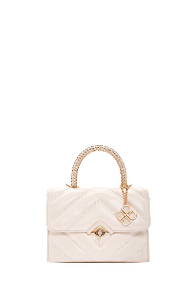 Derimod Kadın Krem Uzun Askılı Kapitone Kol Çantası 25SBD2811KP