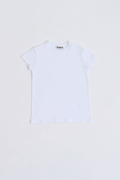 THERECOLOR White Organic Girl's Short Sleeve T-Shirt