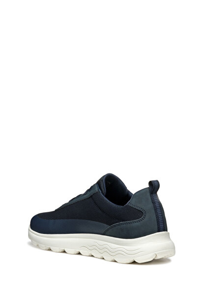 Geox Erkek Lacivert U Spherica A - Mesh + Nbk Synt Bağcıklı Kumaş Sneaker U46BYA014EKC4002
