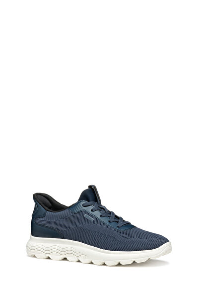 Geox Kadın Lacivert D Spherica Plus A - Knit.Te + Sy Bağcıklı Kumaş Sneaker D557MA06KBCC4002
