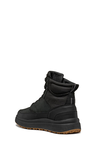 Geox Erkek Siyah Granito + Abx Bağcıklı Waterproof Deri Casual Bot U46FZB0FFFUC9999