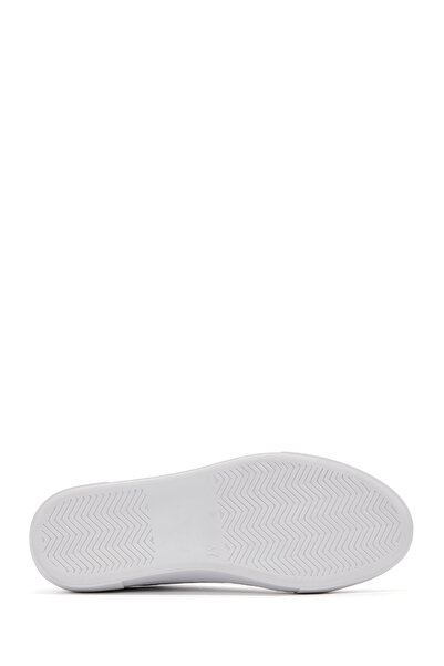 Derimod Kadın Beyaz Bağcıklı Deri Sneaker 24WFD290018