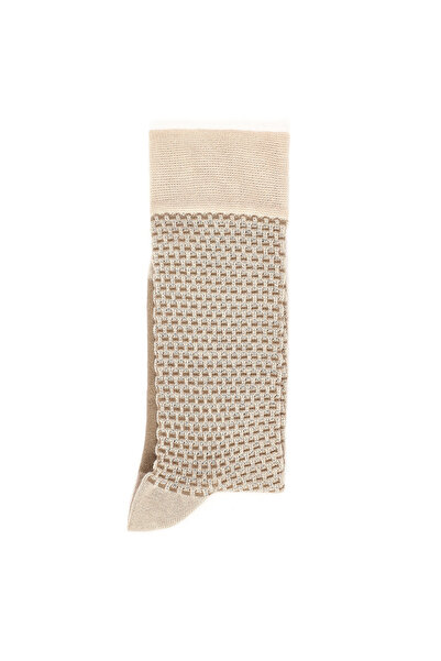 Derimod Ανδρικές Μπεζ μακριές κάλτσες 000A2C35036F