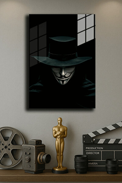 EABASKI "V For Vendetta" Baskılı Metal Poster, Hediyelik Tablo 30x40 cm