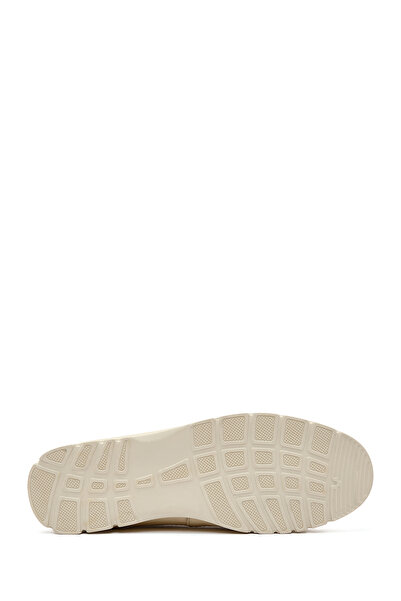 Derimod Kadın Krem Deri Hakiki Deri Comfort Ayakkabı Casual Günlük Ayakkabı 25SFD1513FT