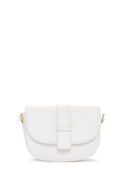 Derimod Geantă de umăr mini albă cu curea lungă pentru femei 25SBD 270818