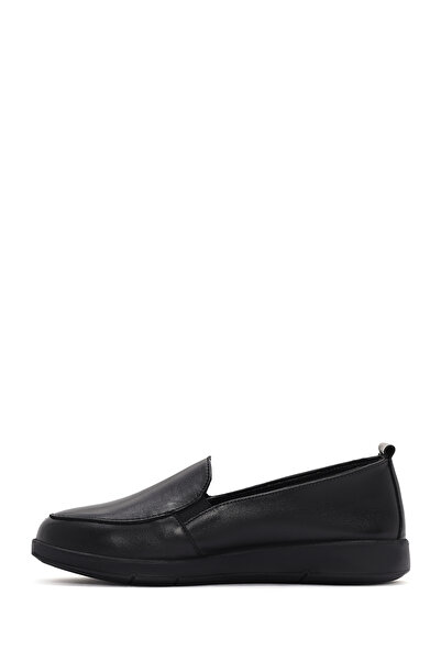 Derimod Γυναικεία μαύρα δερμάτινα παπούτσια Comfort από γνήσιο δέρμα Casual καθημερινά παπούτσια 25SFD410018