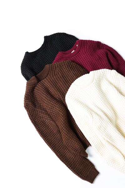 no7man Raflen Burgundy Sweater