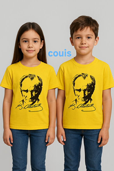 couis Детска тениска с щампа на Мустафа Кемал Ататюрк