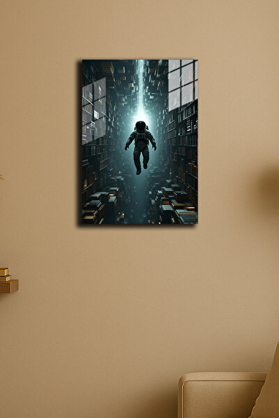 EABASKI Poster metalic "Interstellar Passage" cu imprimeu 2, Tablou cadou 30x...