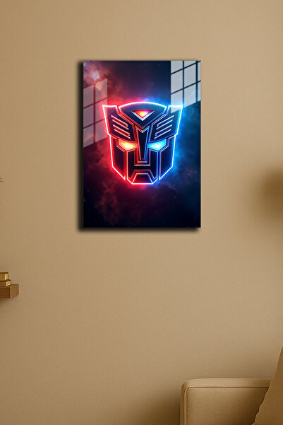 EABASKI Poster metalic "Transformers" cu imprimeu cu ilustrație, cadou pentru...