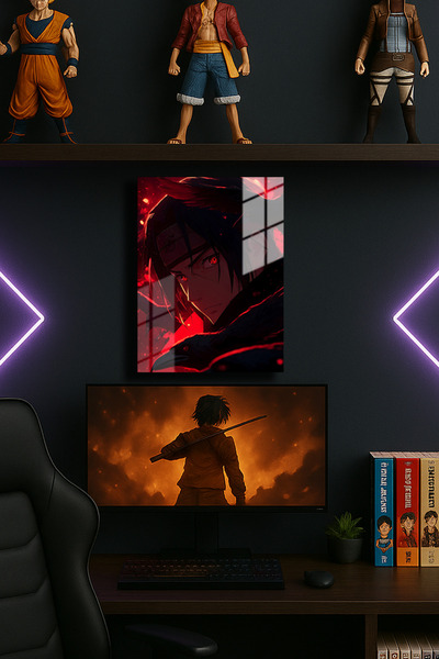 EABASKI "Itachi Uchiha Naruto" Baskılı Metal Poster, Hediyelik Tablo 30x40 cm