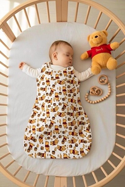Lumos Trade Yeni Doğan Bebek Winnie the Pooh Desenli Soft Kundak Uyku Tulumu ...