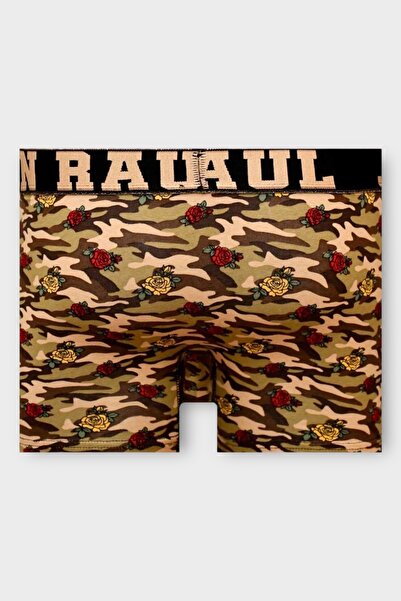 Juan Raul Raul Juan Çiçek ve Kamuflaj Desenli Boxer - DB184