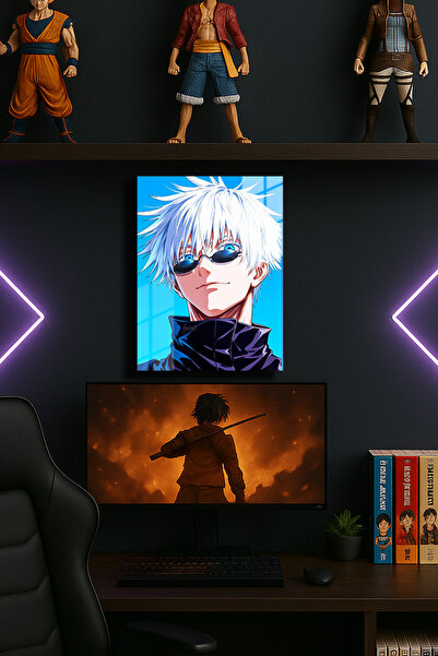 EABASKI  "Γκότζο Σατόρου Τζουτζούτσου Καϊζέν " με τύπωμα Μεταλλική Αφίσα 3, Ε...