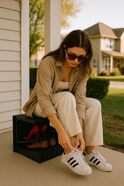 KUT TASARIM Doğal ahşap Ayakkabılık Tabure Hol ve Veranda için Doğal Ahşap 18...