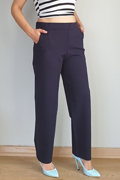 Şahbaz Plus Size Lycra Fabric Trousers