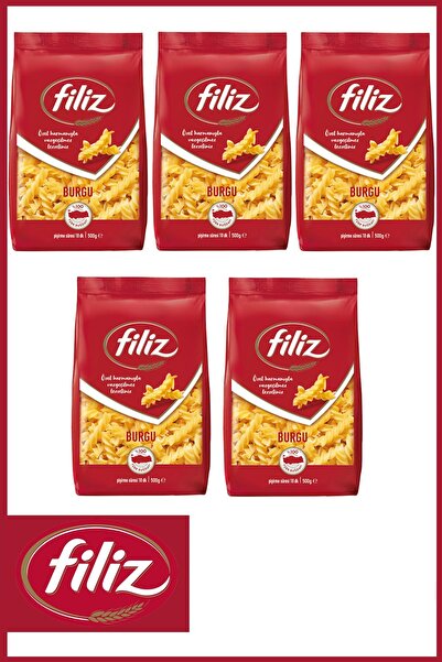 FİLİZ Burgu Makarna 500 gr X 5 Adet