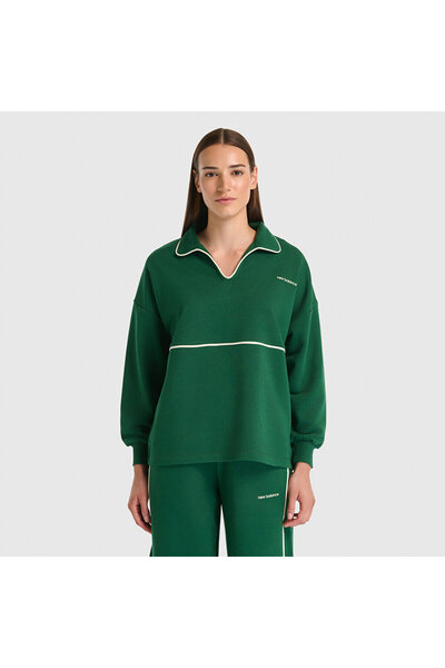 New Balance WNC3402 Yeşil Kadın Sweatshirt