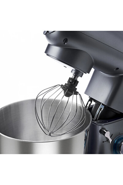 Karaca Kıyma Çekme ve Hamur Yoğurma, Karıştırma 5,5 Lt Sucuk-Sosis/İçli Köfte Aparatlı Mutfak Şefi 1900W