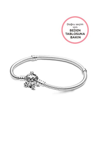 Pandora Disney Cinderella Bal Kabağı Arabası Klipsli Pandora Moments Bileklik