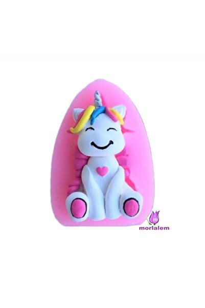 morlalem m Unicorn Pony Tek Boynuzlu At Silikon Kalıp K-754, Polyester Taş To...