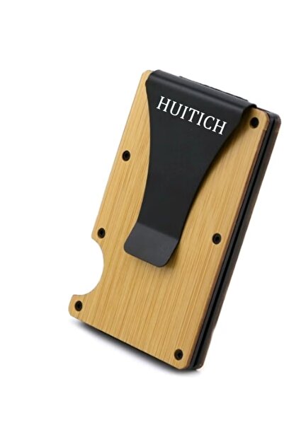 huitich Wooden Minimalist Card wallet for Men