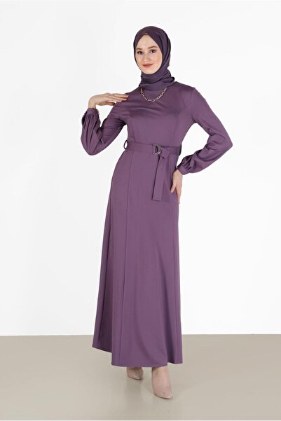 Alvina BELİ KUŞAKLI KLASİK ELBİSE 42194