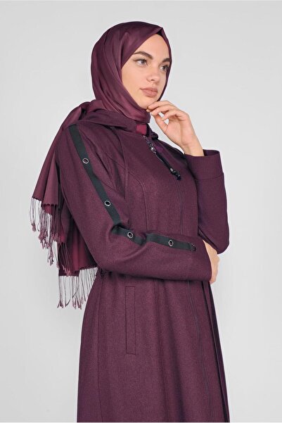 Alvina KUŞ GÖZÜ DETAYLI FERMUARLI PARDESÜ 10297