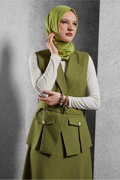 Alvina 45176 Model Belted Skirt Set