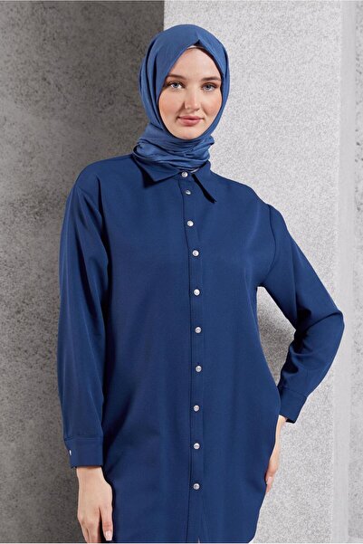 Alvina 45068 Model Shirt Collar Tunic