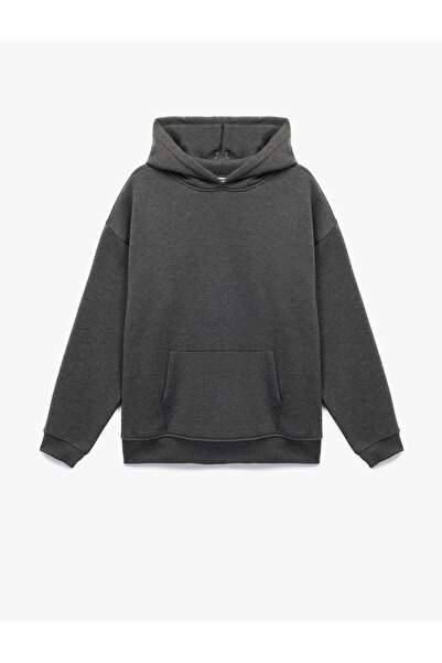 Koton Φούτερ με μακρυμάνικη κουκούλα με ανοιχτόχρωμο μπλουζάκι