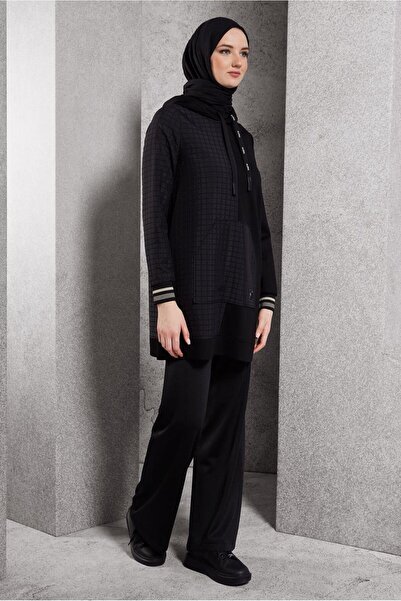 Alvina 45039 Model Hooded Tracksuit Tunic