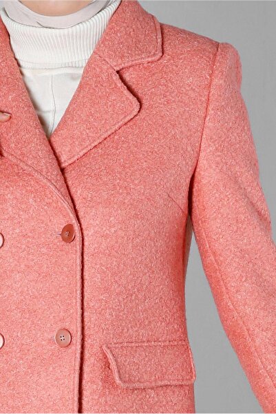 Alvina BUTTON DETAILED CROWACE COLLAR COAT 90381-1