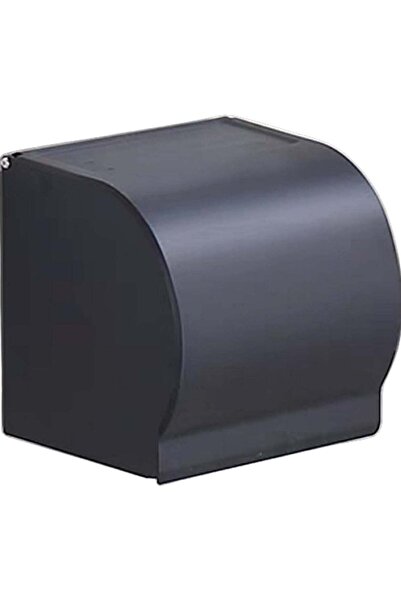 huitich علبة مناديل حمام دائرية سوداء - ألومنيوم فضائي K8 (عالي الجودة)