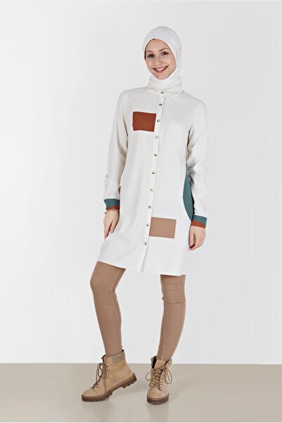 Alvina GEOMETRIC SHAPE DETAILED TUNIC 42234