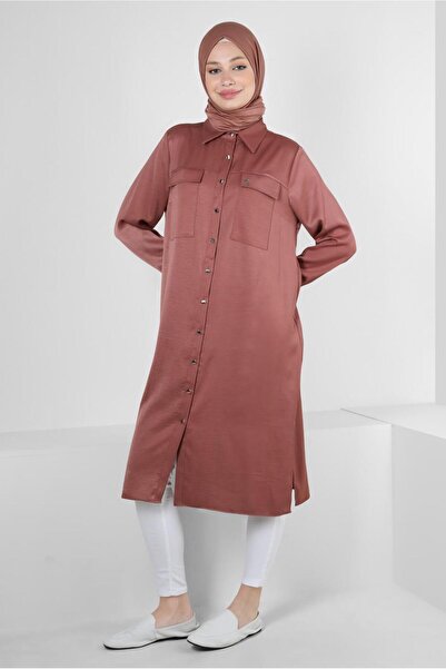 Alvina GÖMLEK YAKA DÜĞMELİ TUNİK 43858