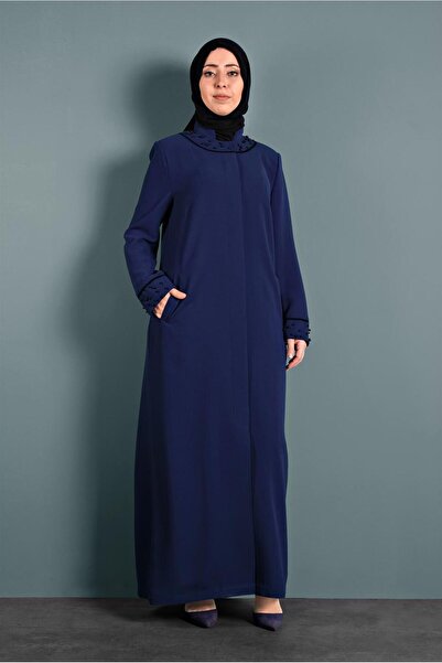 Alvina KOL VE YAKA KISMI İNCİLİ PARDESÜ 1290